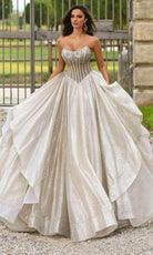 Alyce Paris 61971 - Glittering Strapless Ballgown - back view