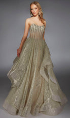 Alyce Paris 61971 - Glittering Strapless Ballgown - designer ball gown at Silhouette Dresses