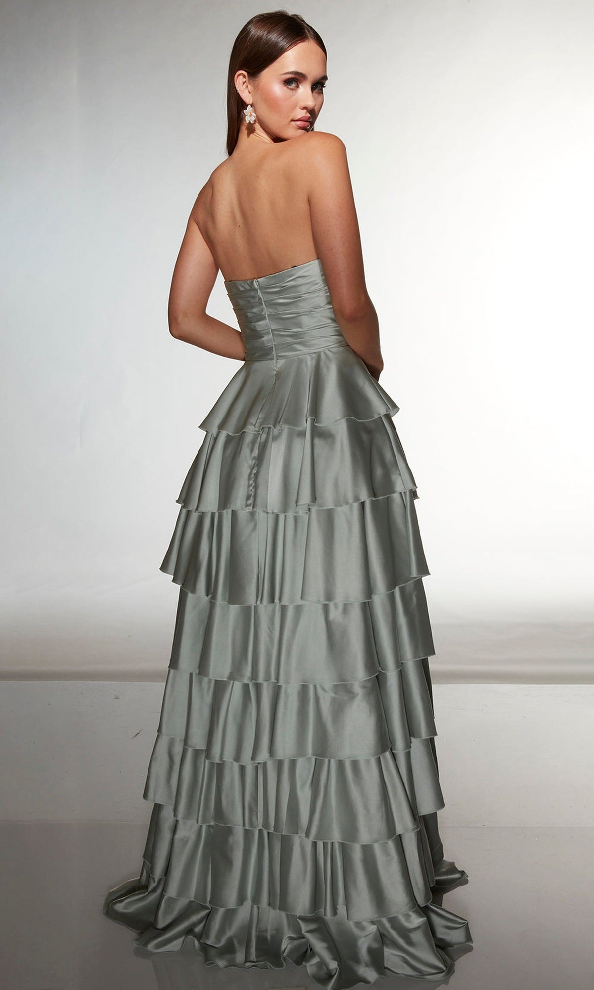 Alyce Paris 61987 - Tiered A-Line Gown With Sweetheart Bodice