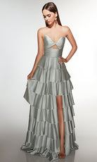 Alyce Paris 61987 - Tiered A-Line Gown With Sweetheart Bodice