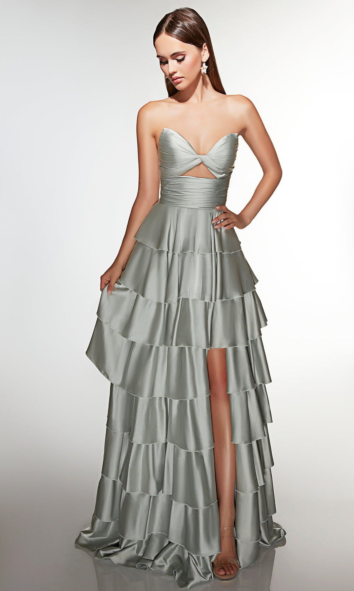 Alyce Paris 61987 - Tiered A-Line Gown With Sweetheart Bodice