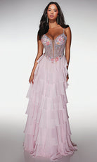 Alyce Paris 61993 - Beaded Floral Corset Gown
