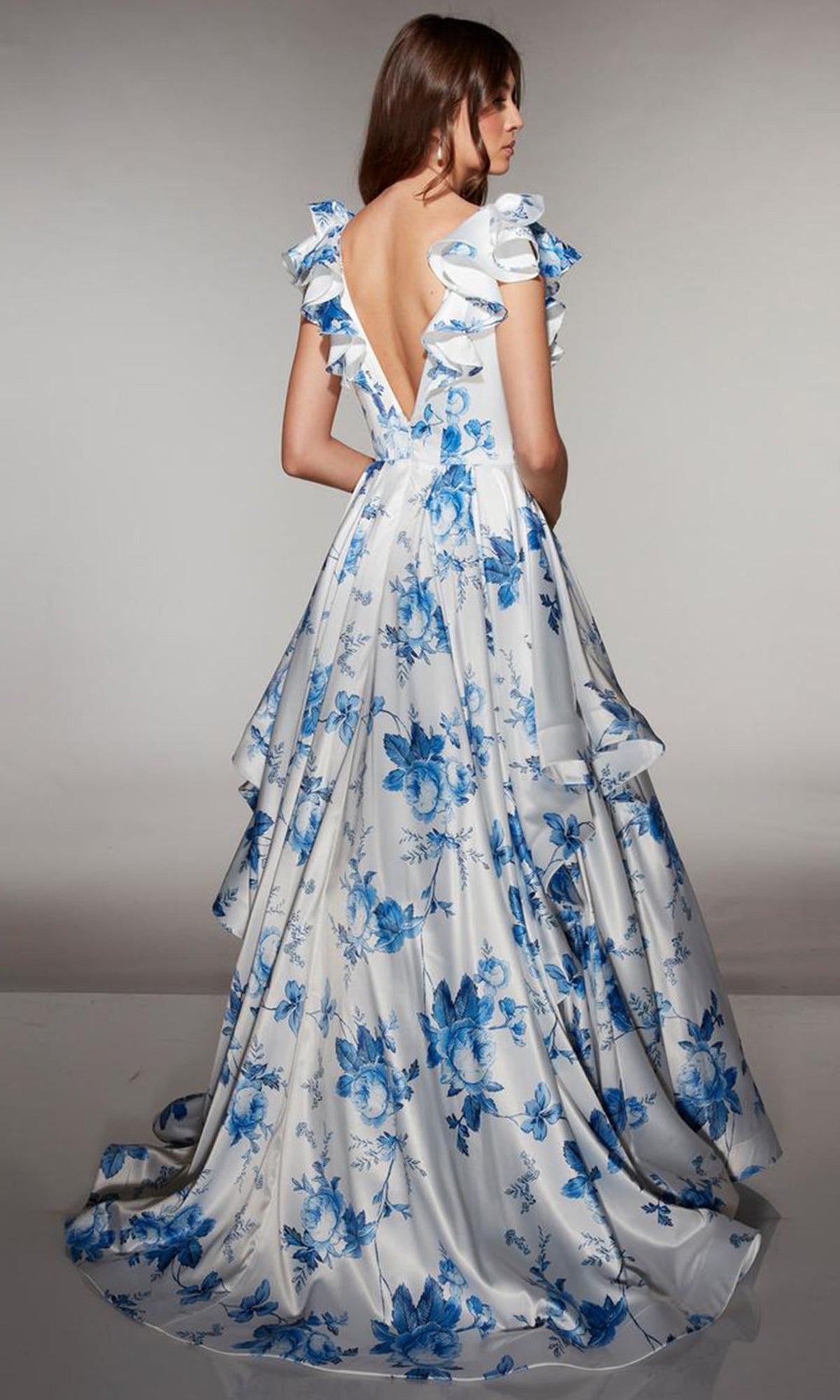 Alyce Paris 62001 - Ruffle Sleeve A Line Gown