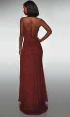Alyce Paris 62004 - Beaded fitted gown with slit