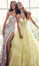 Alyce Paris 62007 - Tiered Glitter Tulle Ball Gown