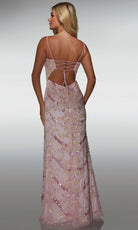 Alyce Paris 62016 - Beaded Fitted Gown with Slit