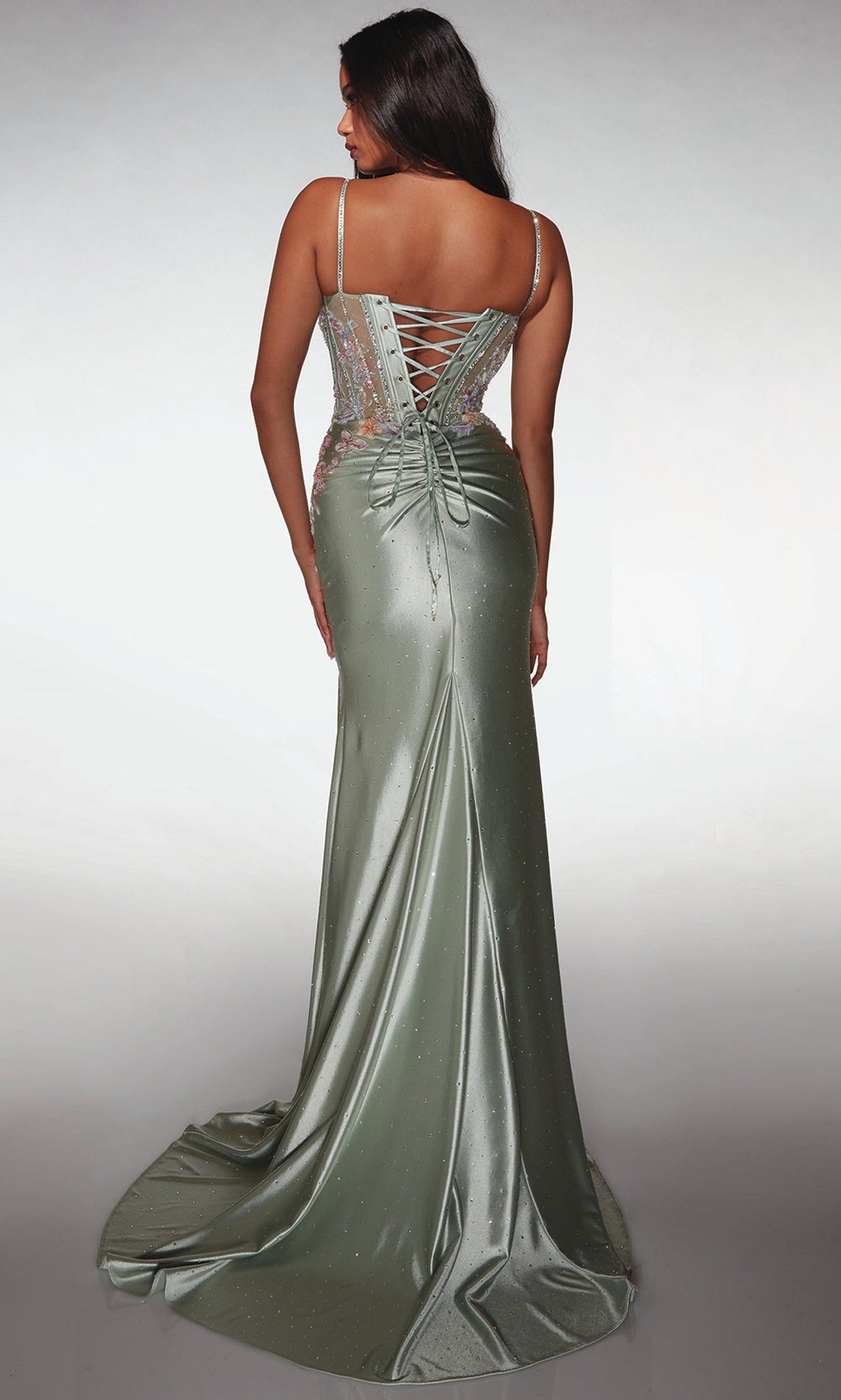 Alyce Paris 62022 - Embellished Corset Gown with Slit