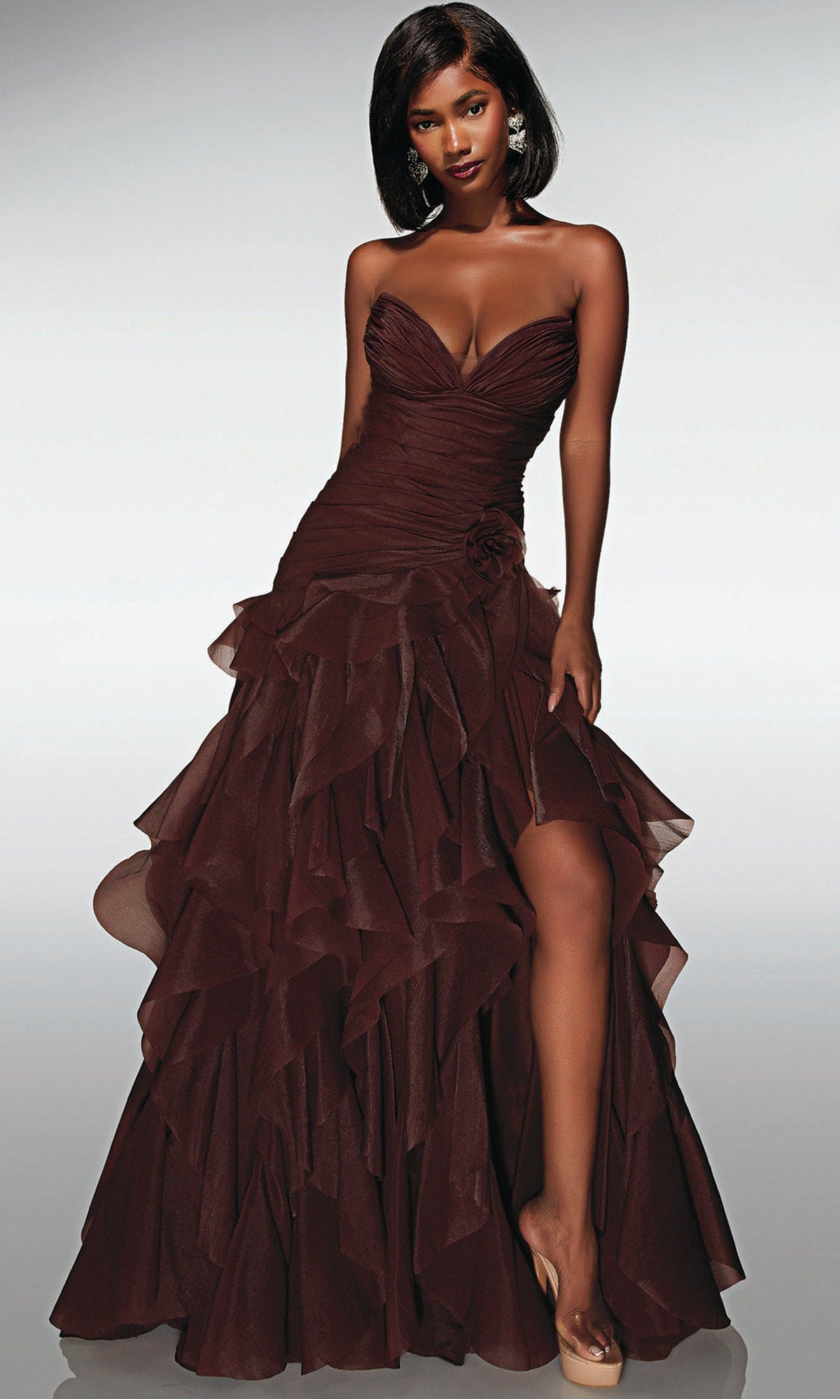 Alyce Paris 62024 - Layered Strapless Gown With Sweetheart Bodice