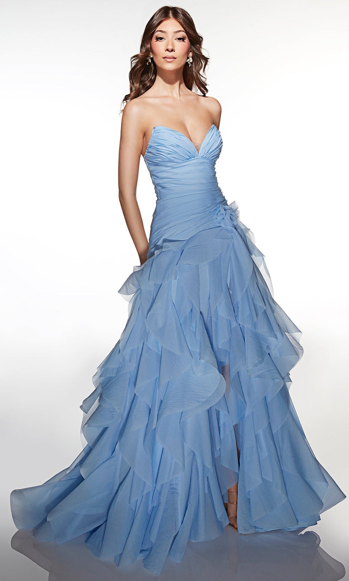 Alyce Paris 62024 - Layered Strapless Gown With Sweetheart Bodice