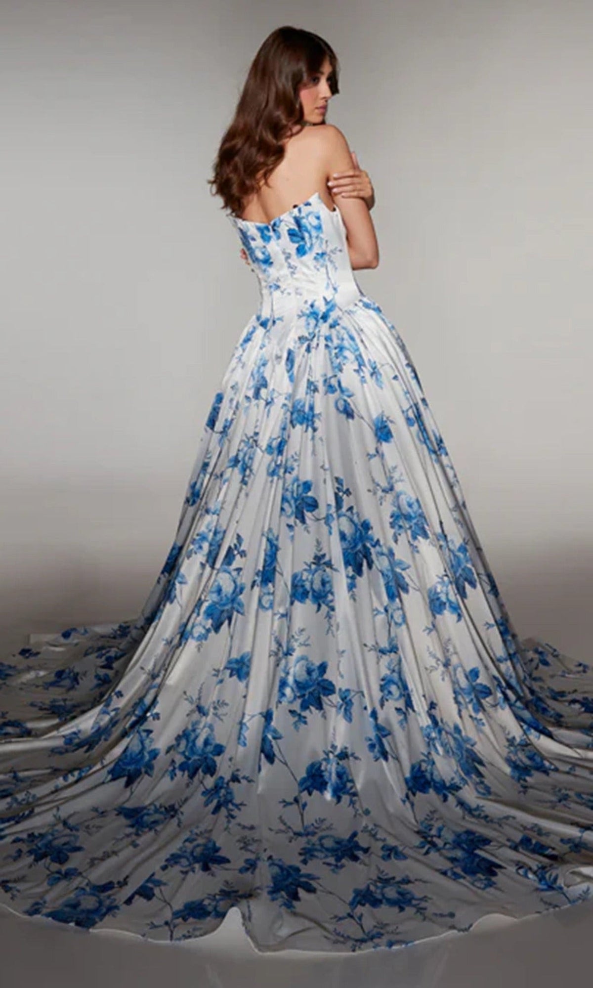 Alyce Paris 62026 - Sweetheart Floral Ball Gown with Train