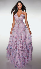 Alyce Paris 62028 - Floral Tulle A Line Gown
