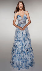Alyce Paris 62028 - Floral Tulle A Line Gown