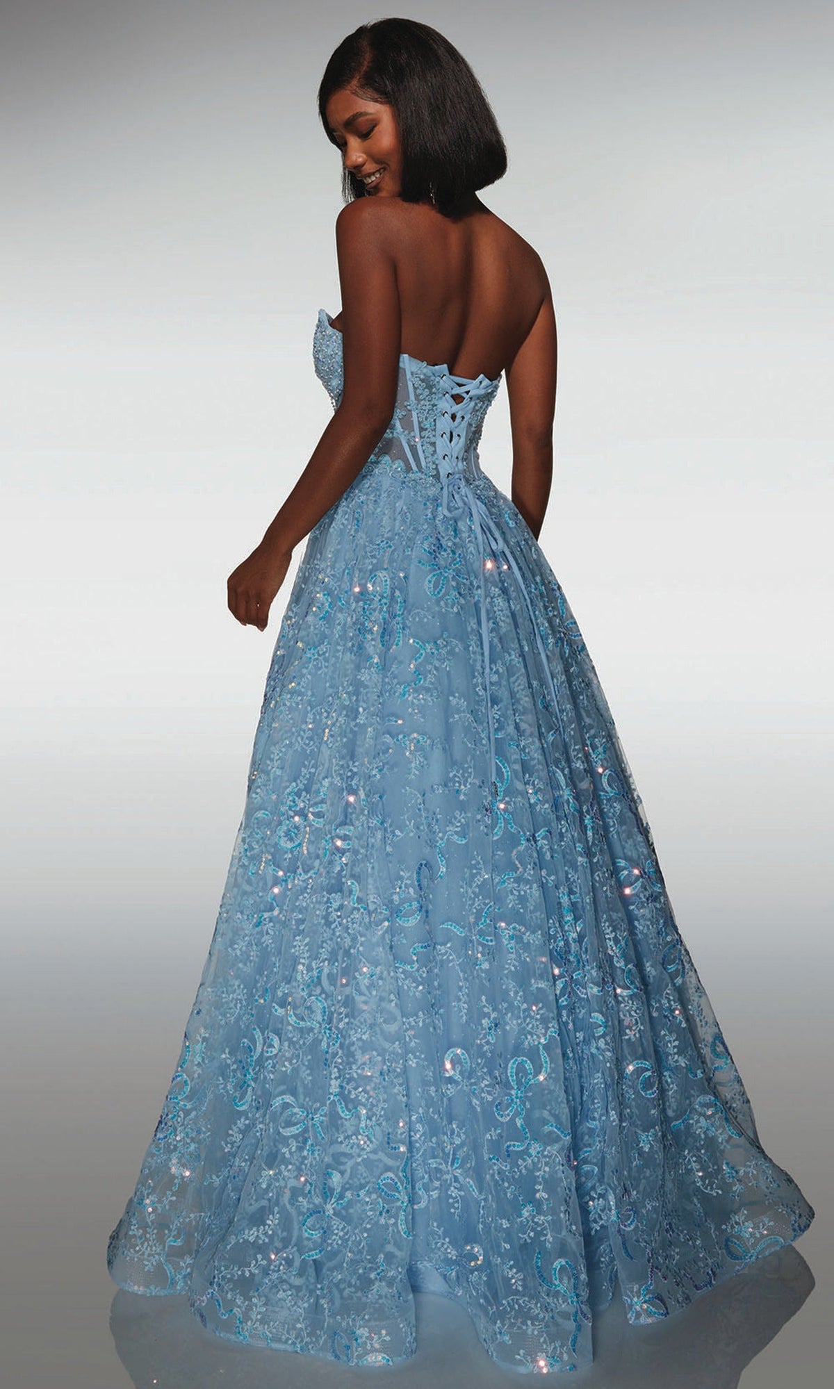 Alyce Paris 62033 - Strapless Beaded Corset Gown