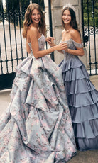 Alyce Paris 62035 - Beaded Off-Shoulder Tiered Ball Gown - Silhouette Dresses