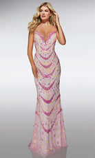 Alyce Paris 62038 - Strapless Beaded Glitter Gown