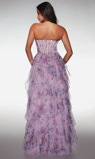Alyce Paris 62041 - Floral Corset Ballgown with Slit