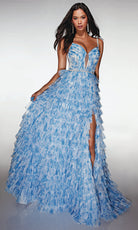 Alyce Paris 62052 - Ruffled Tiered Skirt Corset Gown