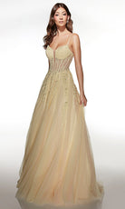 Alyce Paris 62061 - Floral Corset Ball Gown