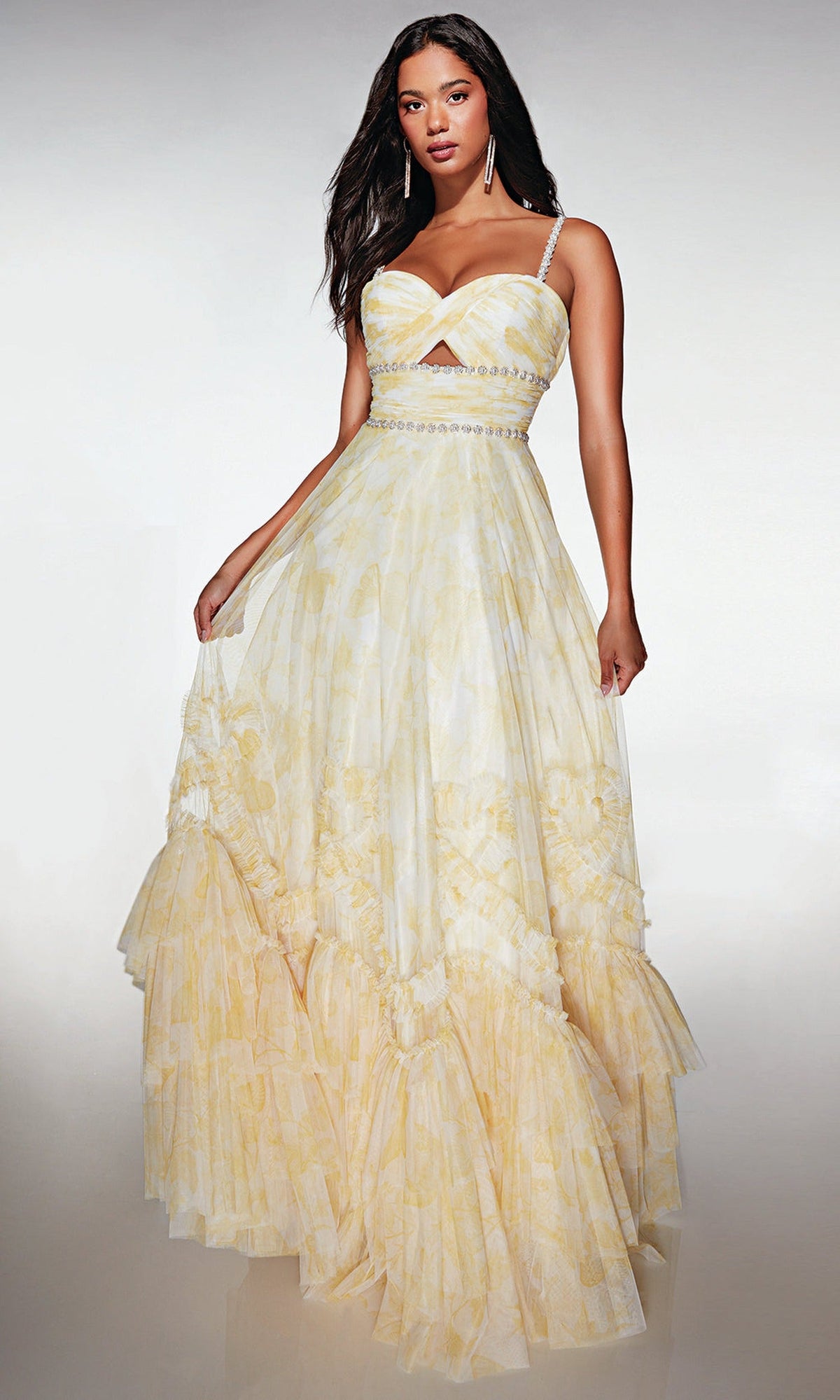 Alyce Paris 62063 - Tiered Ruffle Ballgown