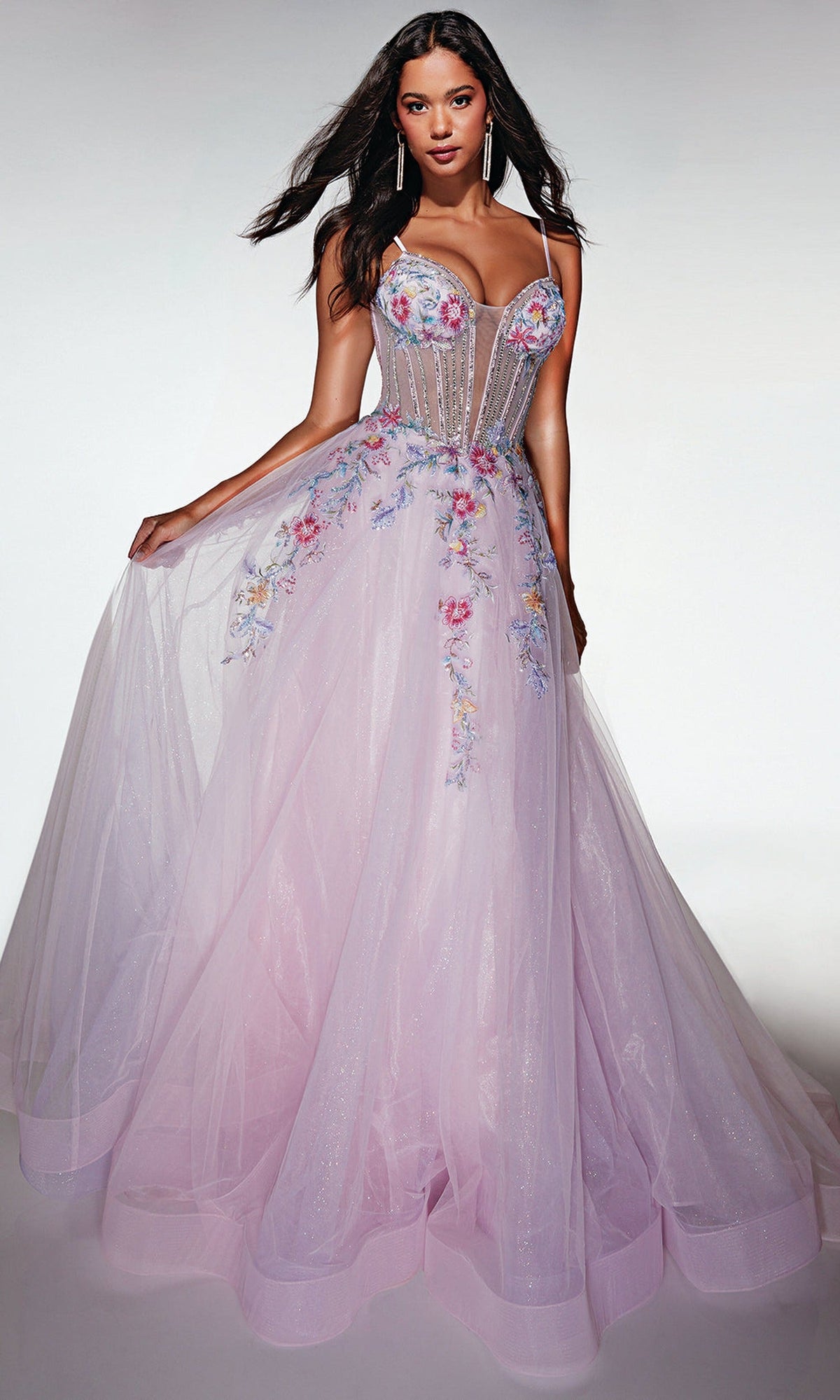 Alyce Paris 62068 - Floral Corset Ball Gown
