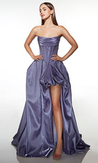 Alyce Paris 62076 - Strapless Satin Corset Gown