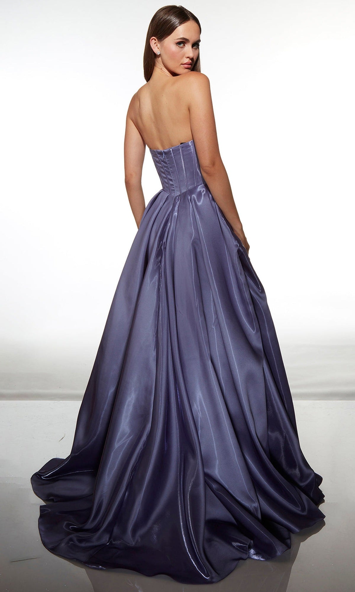 Alyce Paris 62076 - Strapless Satin Corset Gown