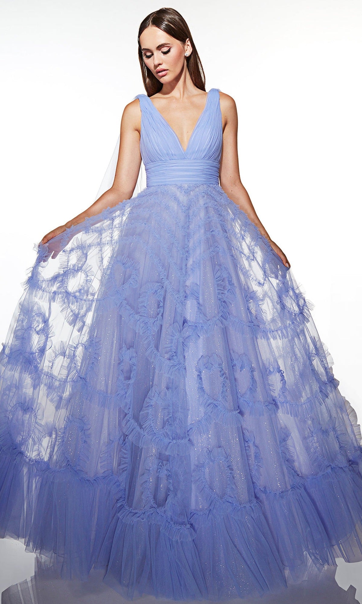 Alyce Paris 62079 - Textured Tulle A-Line Gown