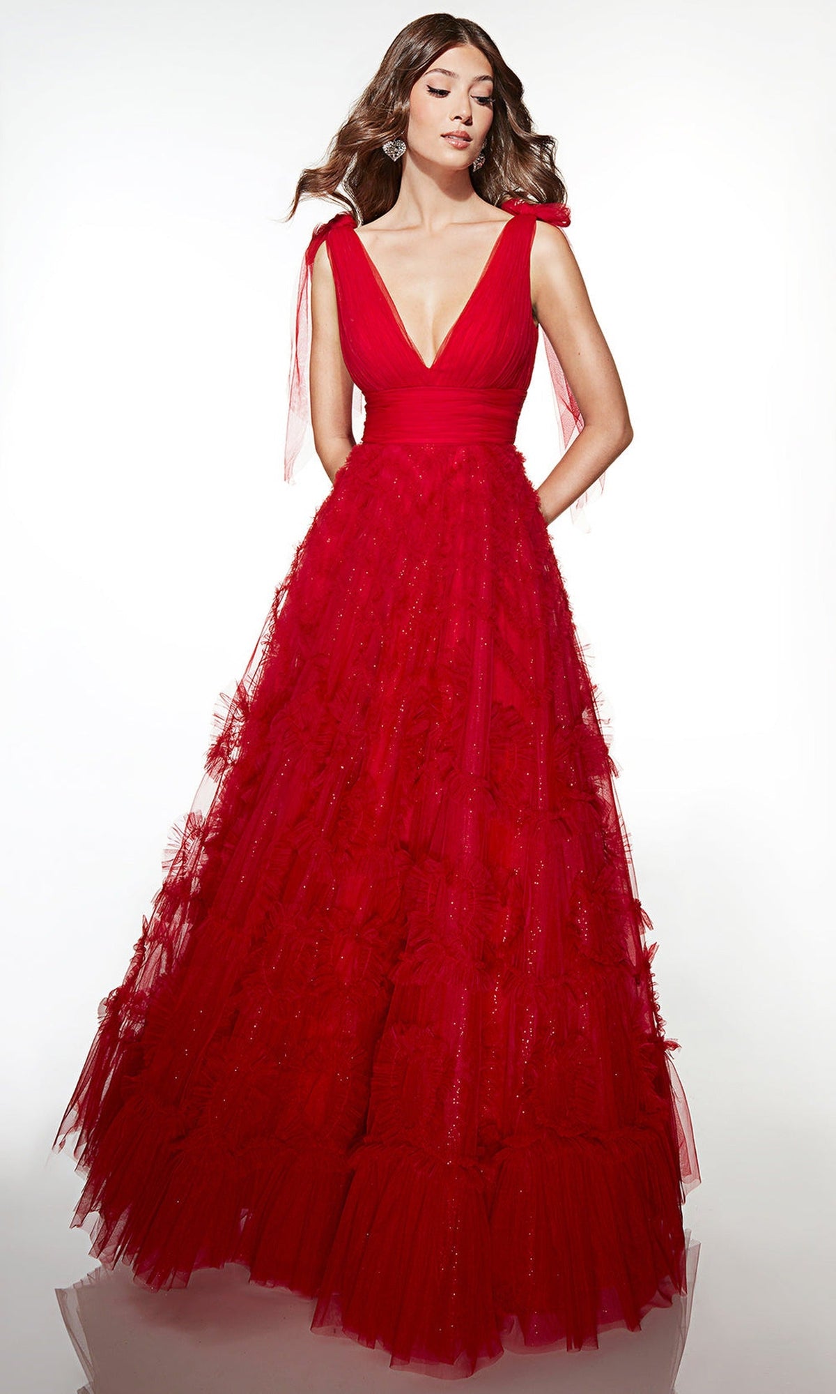 Alyce Paris 62079 - Textured Tulle A-Line Gown