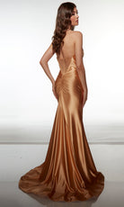 Alyce Paris 62084 - Strapless Corset Gown with Slit