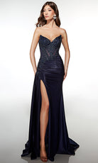 Alyce Paris 62092 - Strapless Beaded Corset Mermaid Gown