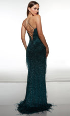 Alyce Paris 62102 - Beaded Fringe Fitted Gown