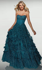 Alyce Paris 62132 - Embellished Scooped Neck A Line Gown - Silhouette Dresses