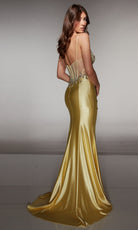 Alyce Paris 62154 - Beaded Bodice Gown with High Slit