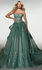 Alyce Paris 62158 - Glitter Corset Ball Gown - Silhouette Dresses