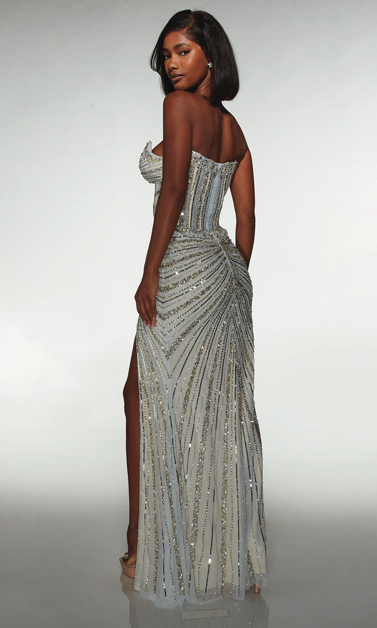 Alyce Paris 62167 - Strapless Beaded Sheath Gown