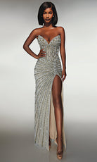 Alyce Paris 62167 - Strapless Beaded Sheath Gown