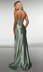 Alyce Paris 62177 - Beaded Corset Satin Gown