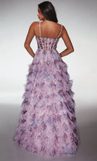 Alyce Paris 62182 - Floral Ruffle Ballgown with Beaded Bodice
