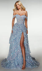 Alyce Paris 62186 - Off Shoulder Sequin Corset Ballgown