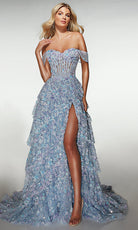 Alyce Paris 62186 - Off Shoulder Sequin Corset Ballgown - Silhouette Dresses