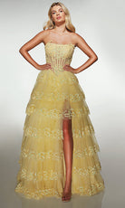Alyce Paris 62191 - Tiered Ball Gown with Beaded Corset