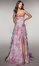 Alyce Paris 62192 - Strapless Corset Gown with Ruffle Skirt
