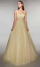 Alyce Paris 62203 - Floral Corset Glitter Ball Gown