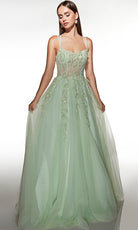 Alyce Paris 62203 - Floral Corset Glitter Ball Gown