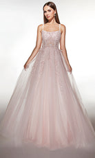 Alyce Paris 62203 - Floral Corset Glitter Ball Gown