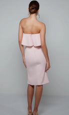 Alyce Paris 70002 - Strapless Knee-Length Dress with Flounce Detail