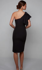 Alyce Paris 70005 - One Shoulder Knee Length Dress