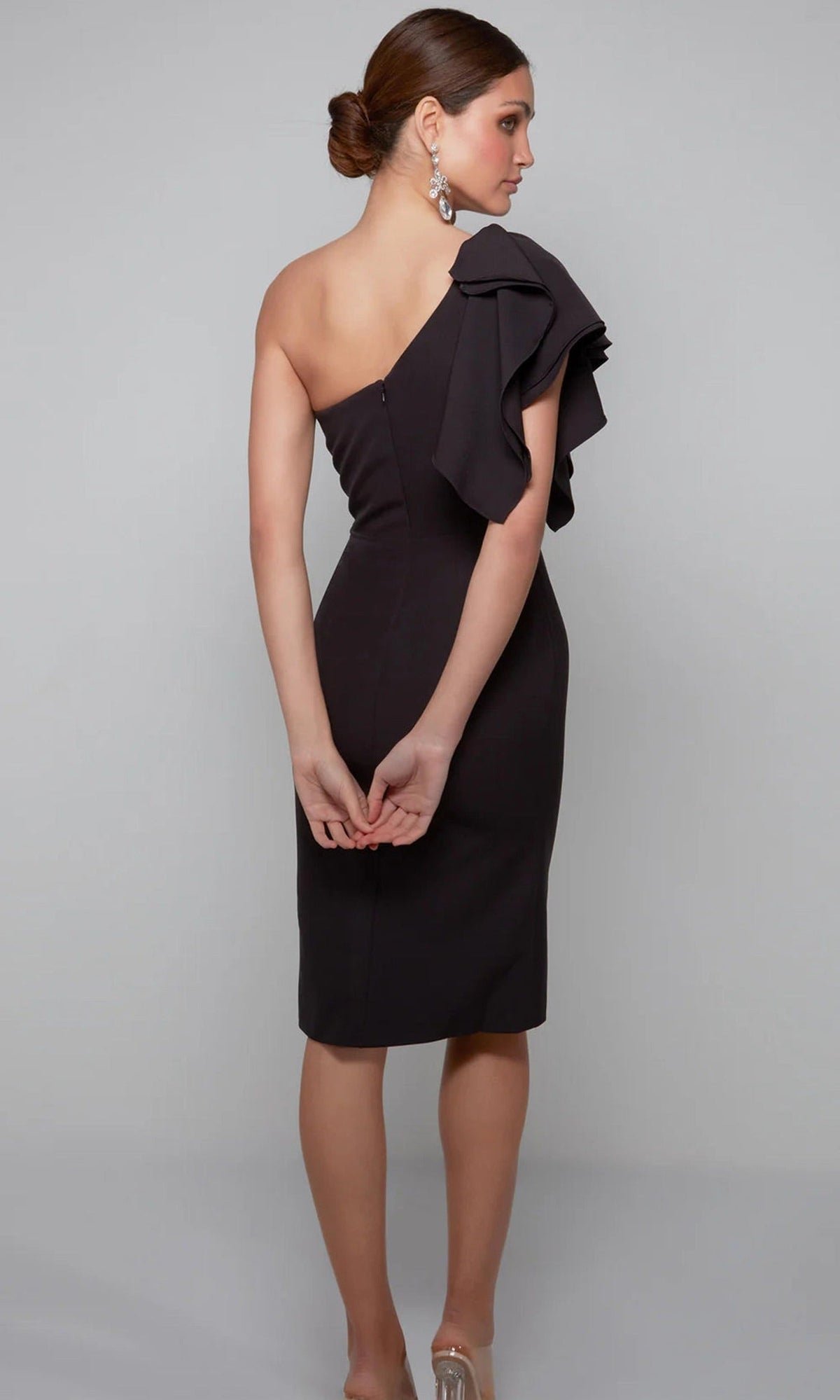 Alyce Paris 70005 - One Shoulder Knee Length Dress