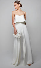 Alyce Paris 70015 - Strapless Flounce Bodice Jumpsuit