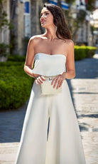 Alyce Paris 70015 - Strapless Flounce Bodice Jumpsuit